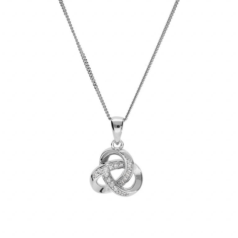 Knoten-Halskette – Silber | Azuline Ansicht 2