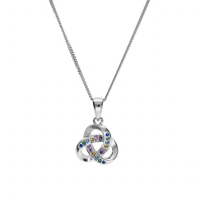 Csomós nyaklánc – ezüst | Azulin nézet 2