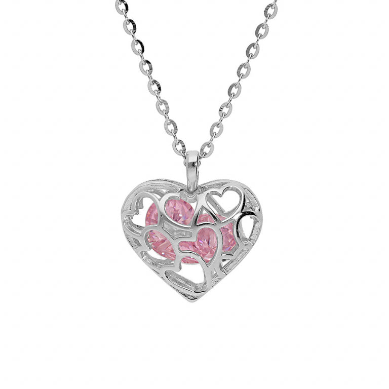 Heart Necklace – Silver | Azuline