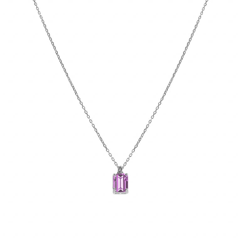 Collier Rectangulaire – Argent | Azuline vue 2