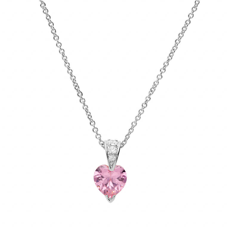 Heart Necklace – Silver | Azuline view 2