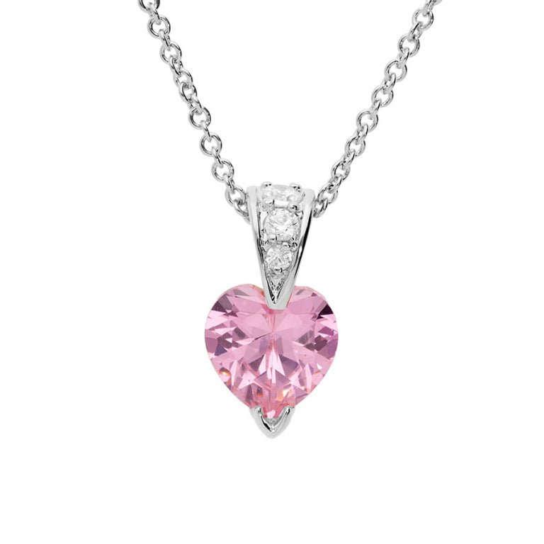 Heart Necklace – Silver | Azuline