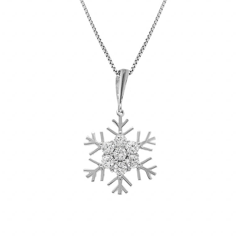 Collier Flocon De Neige – Argent | Azuline