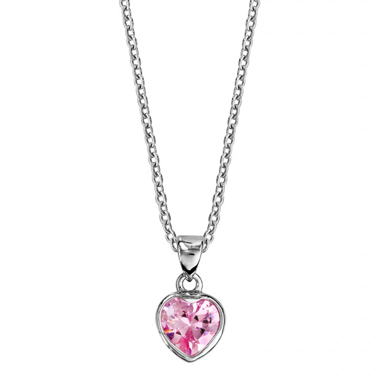 Collier Cœur – Argent | Azuline vue 2