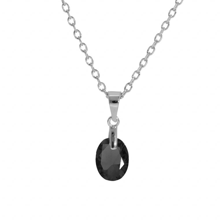 Drop Halsband – Silver | Azulin