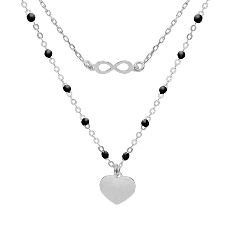 Collar Corazón – Plata | Azuline