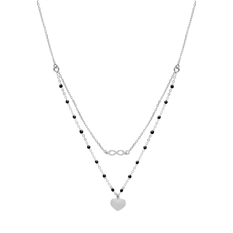 Collar Corazón – Plata | Azuline ver 2