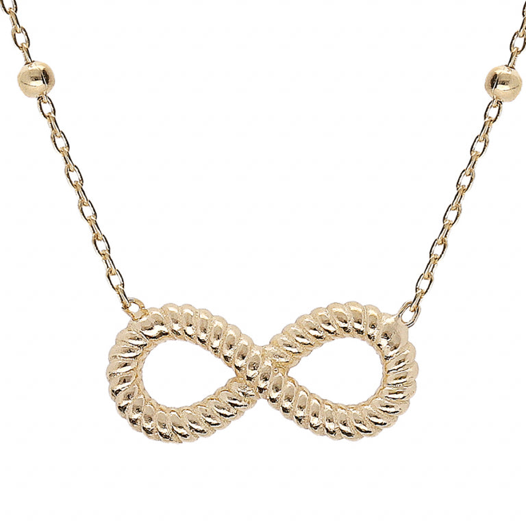 Infinity Halsband – Silver Förgylld med Fine Guld | Azulin