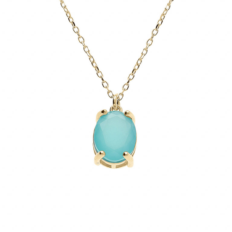 Colar Oval – Prata Dourada com Ouro Fino | Azuline