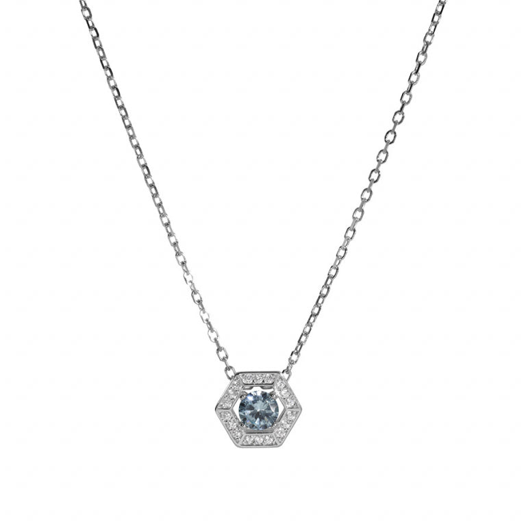 Colier Hexagonal – Argint | Vedere Azulin 2