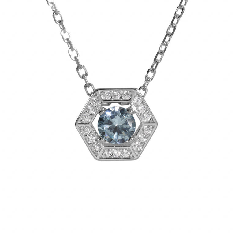 Colier Hexagonal – Argint | Azulin