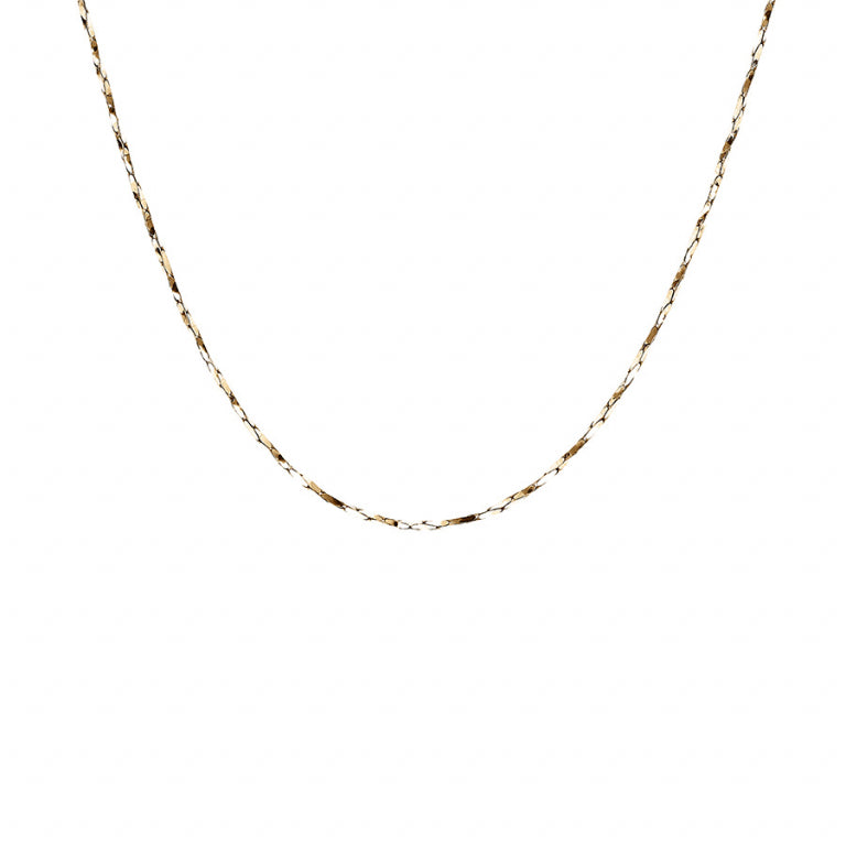 Collier Torsadé Diamanté – Argent Doré à l’Or Fin | Azuline vue 2