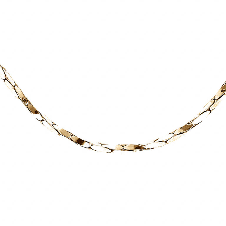 Twisted Necklace – Silver Förgylld med Finguld | Azulin