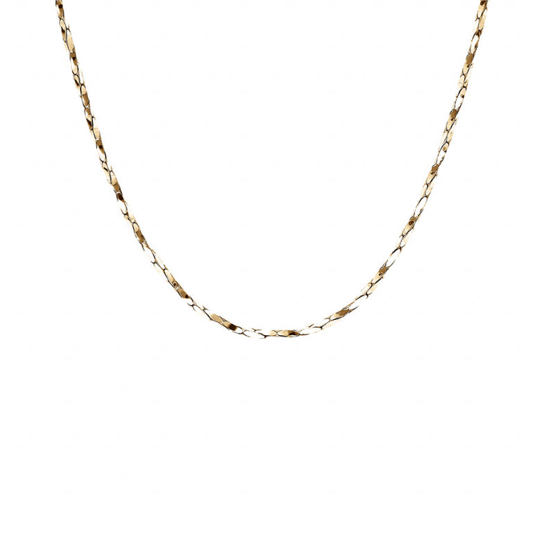 Twisted Necklace – Silver Förgylld med Finguld | Azulin view 2