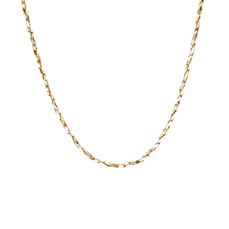 Collana intrecciata – Argento dorato con oro fino | Azuline vista 2