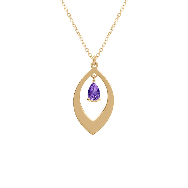 Collar Navette – Plata Dorada con Oro Fino | Azuline