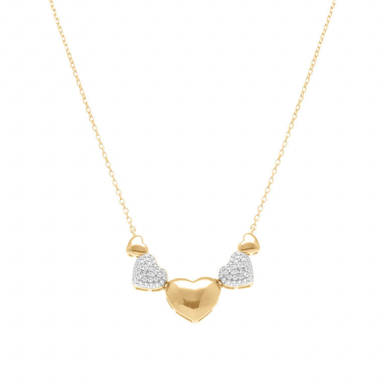 Hartketting – Zilver verguld met fijn goud | Azulin-weergave 2