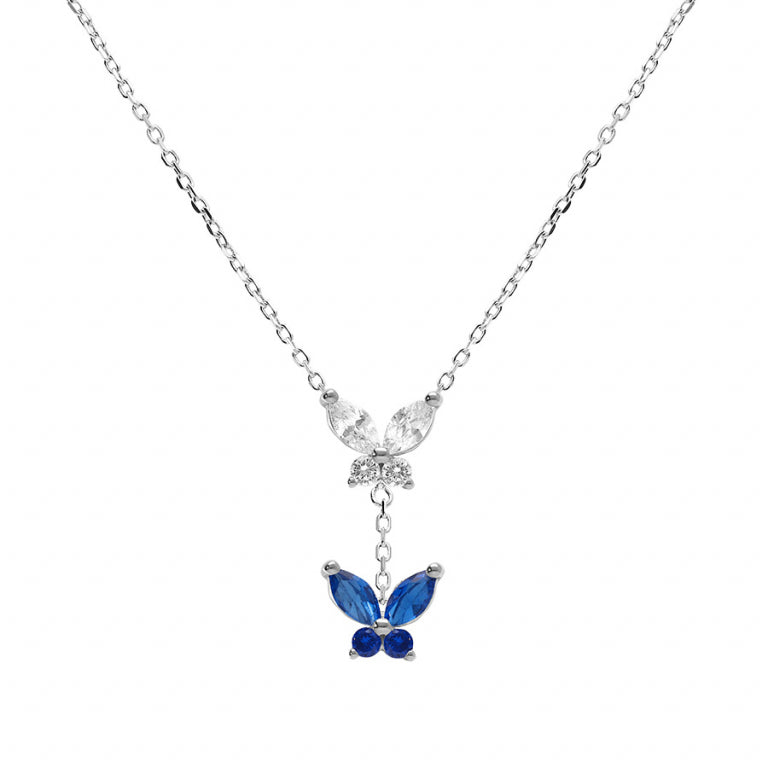 Butterfly Necklace – Silver | Azuline