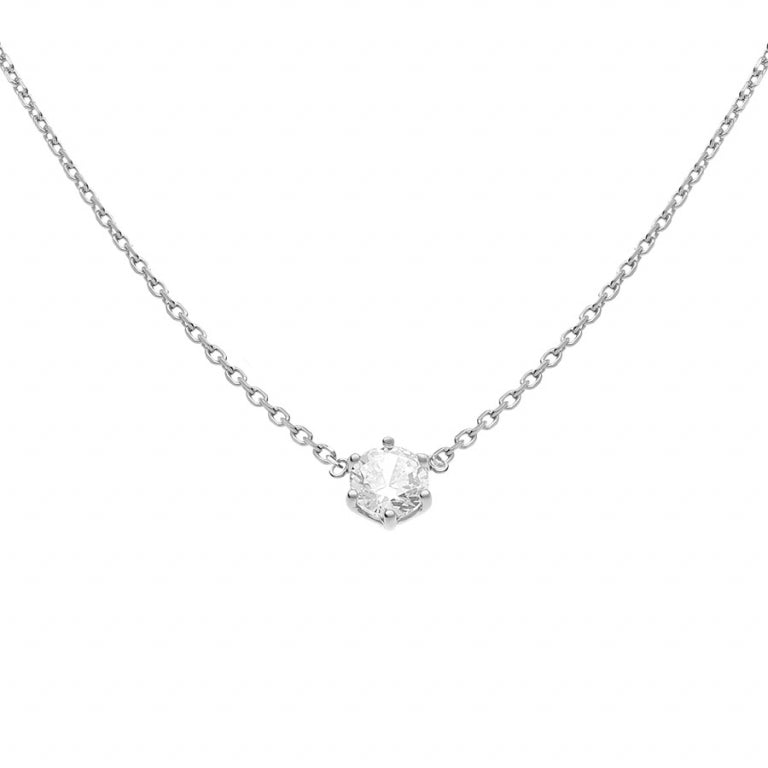 Collar Solitario – Plata | Azuline