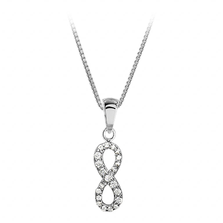Infinity Necklace – Sølv | Azulin view 2