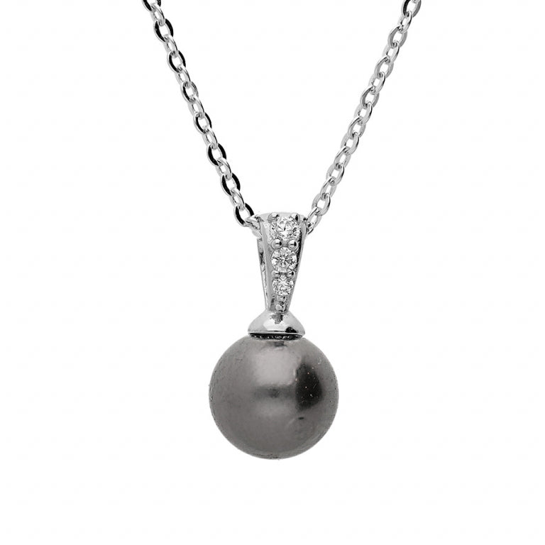 Pärlhalsband – Silver | Azulin
