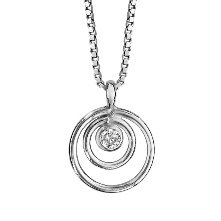 Spiralhalsband – Silver | Azulin