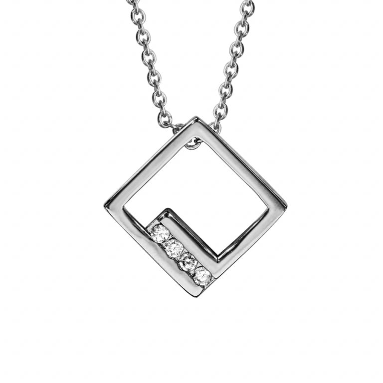 Colar de Diamantes – Prata | Azuline