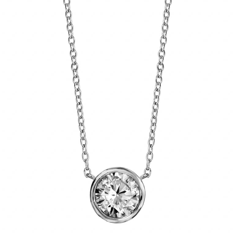 Solitaire Halsband – Silver | Azulin view 2