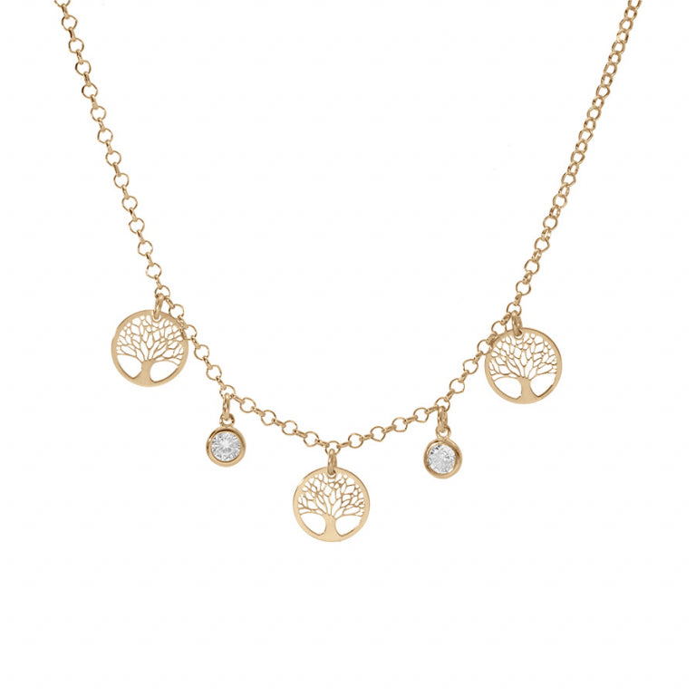 Collier Pampilles – Argent Doré à l’Or Fin | Azuline vue 2