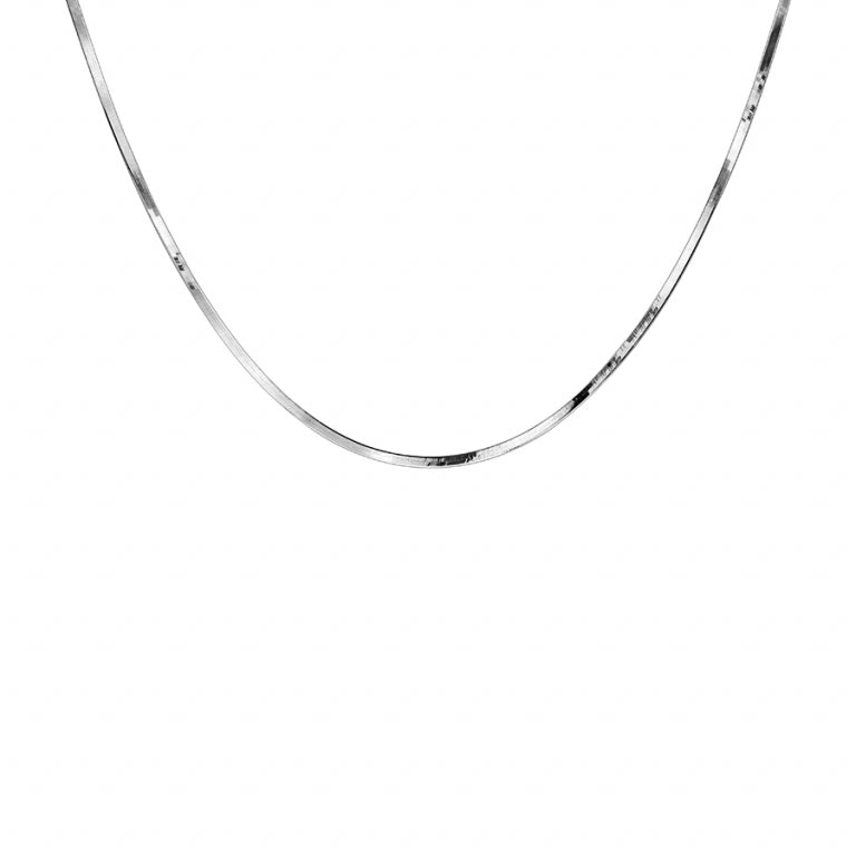 Κολιέ Mirror Mesh – Ασημί | Άποψη Azulin 2