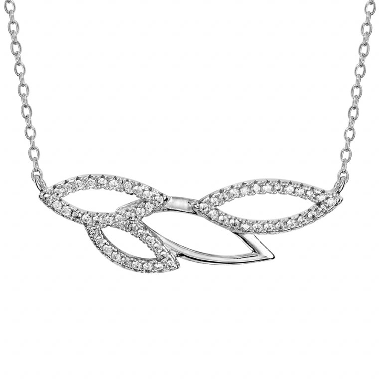 Opengewerkte bladketting – zilver | Azulin