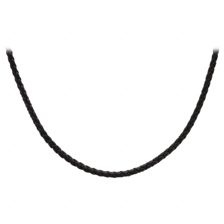 Collier Cordon Tressé – Argent | Azuline vue 2