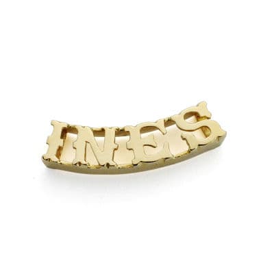 Personalized Name Pendant 18K Yellow Gold 4 Letters