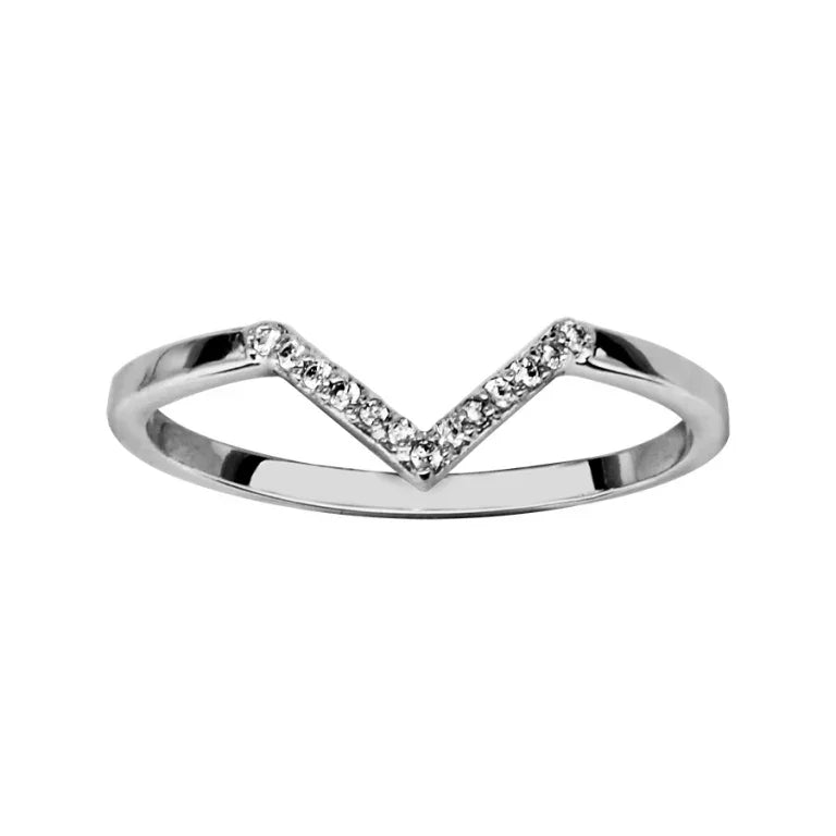 Bague V – Argent | Azuline