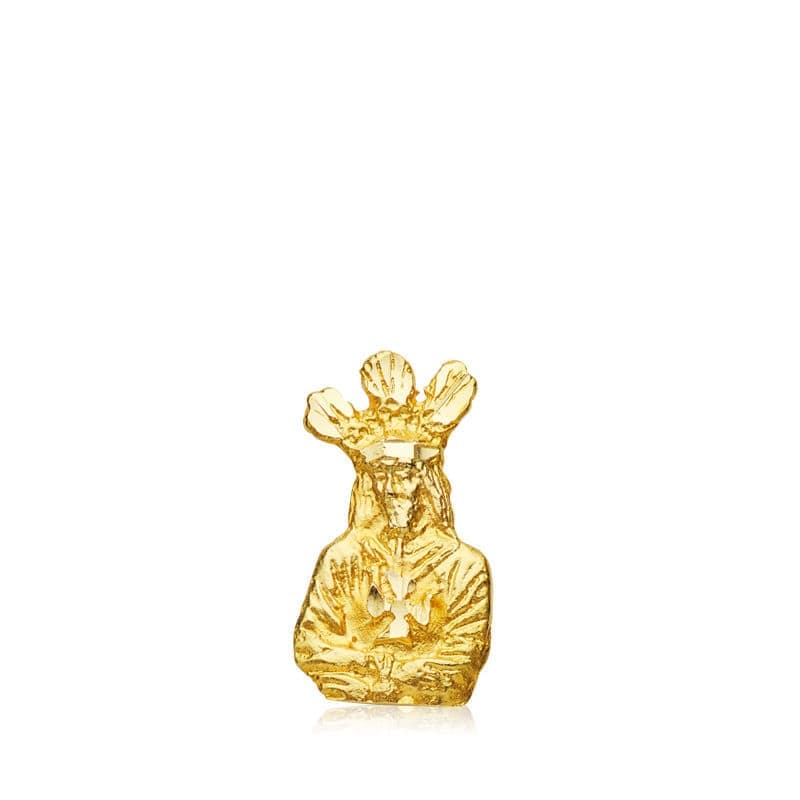 Captive Christ Silhouette i 18K Gul Guld 13X7 mm