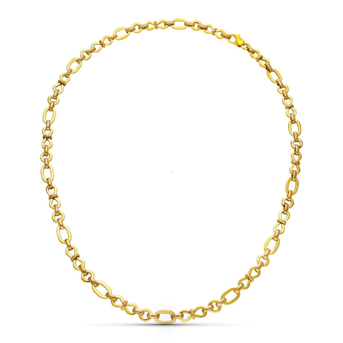 18K geelgouden kettingschakels 45 cm
