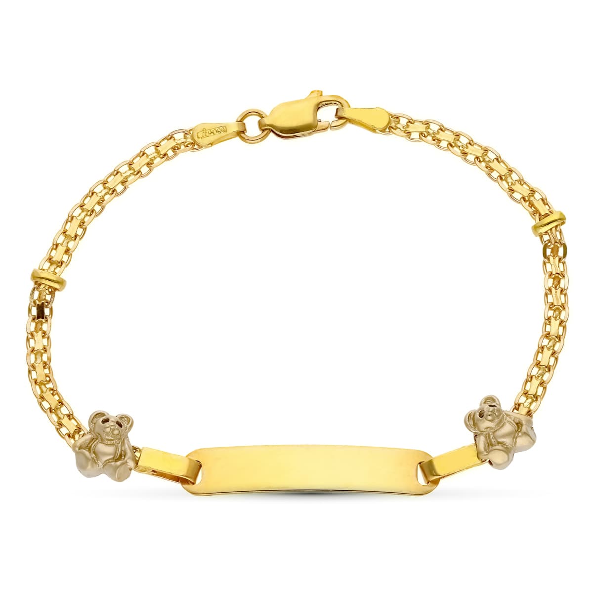 Bordsteinbär 18K Gelbgold S 16 cm