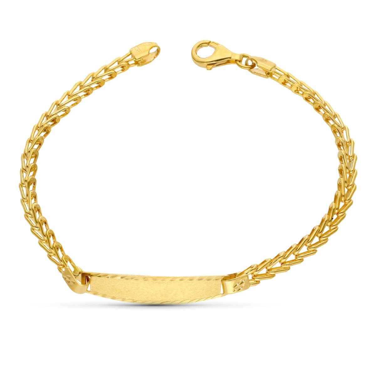 Gourmette Or Jaune 18K 18 Cm