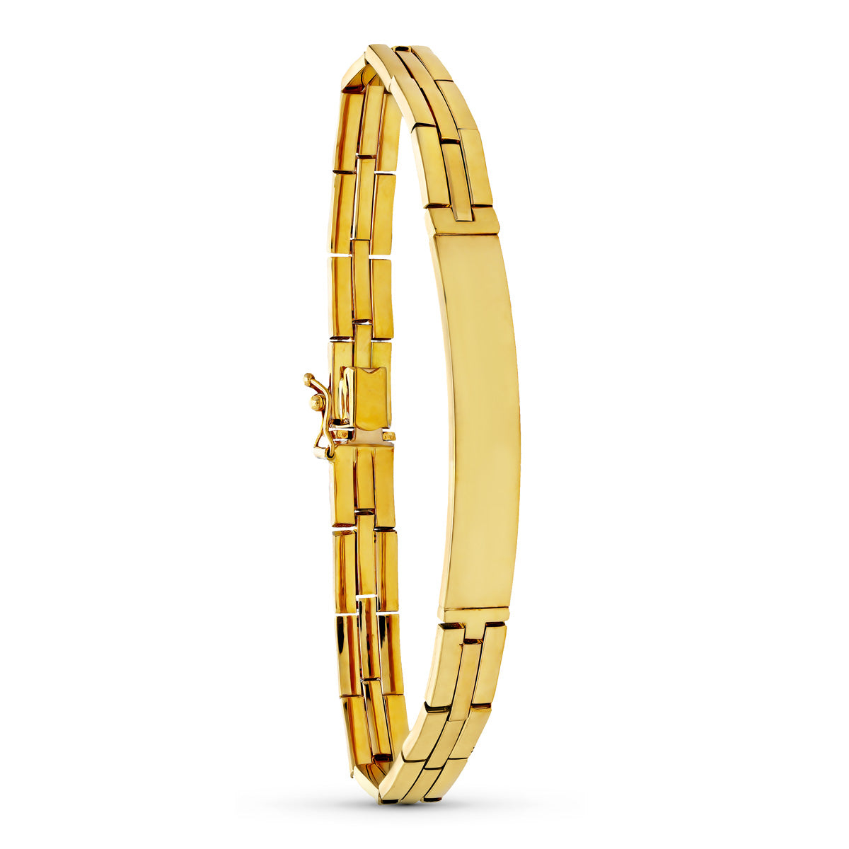 18K Gourmette Or Jaune Panther Homme 20 Cm 6 mm