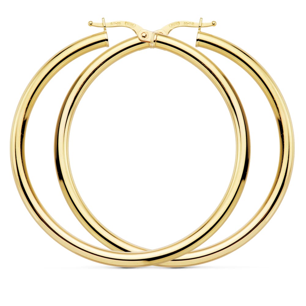 Hule runde ringer 18K 48 X 3MM 435 Gram