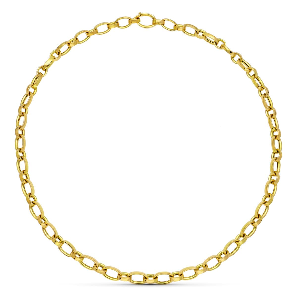 Colier Aur Galben 18K Verighe Ovale 45 Cm