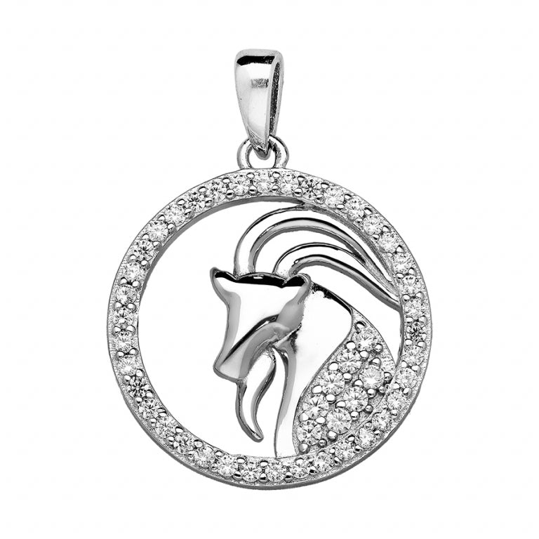 Runt hänge – Silver | Azulin