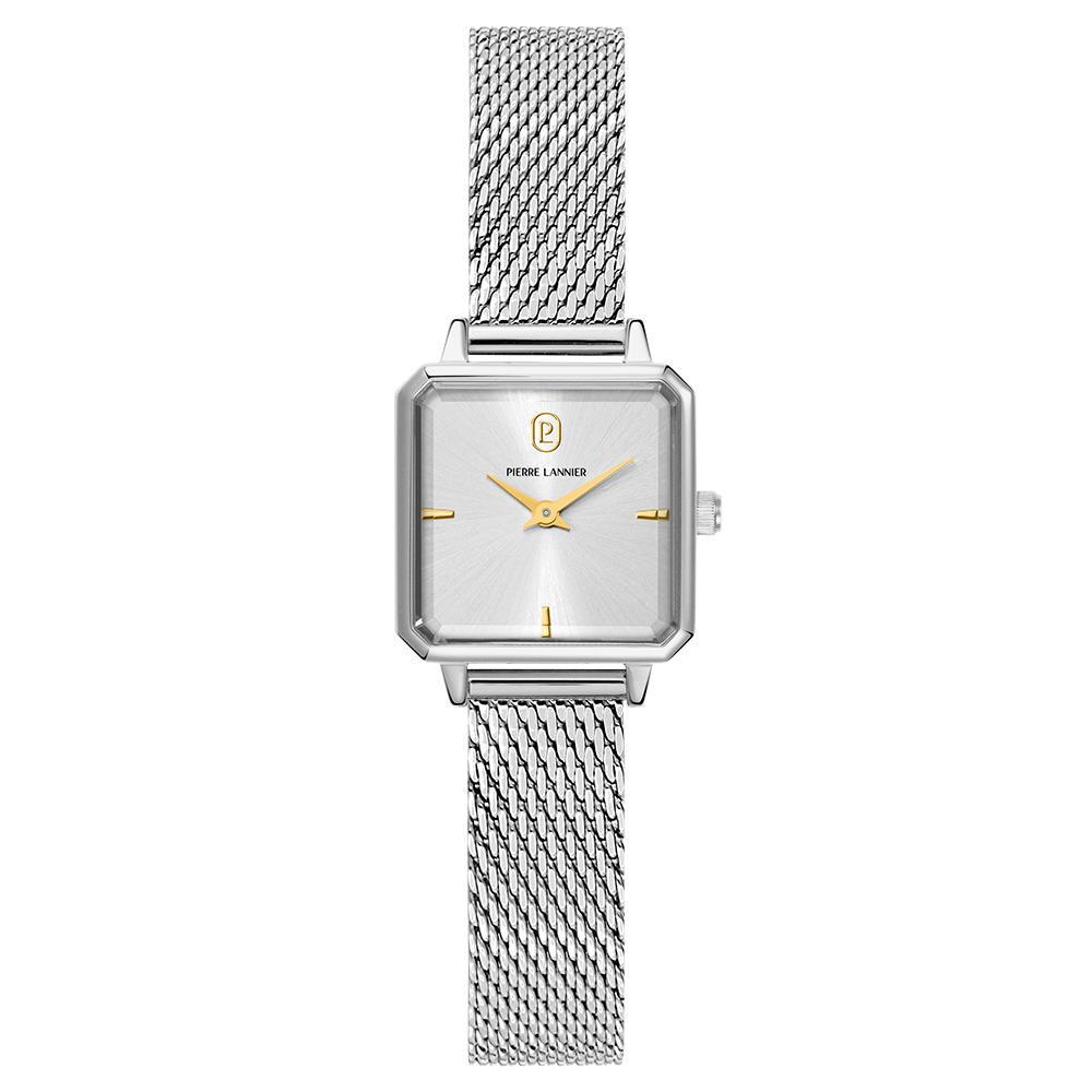 Reloj Léonor Silver con esfera plateada - Mujer | Pierre Lannier