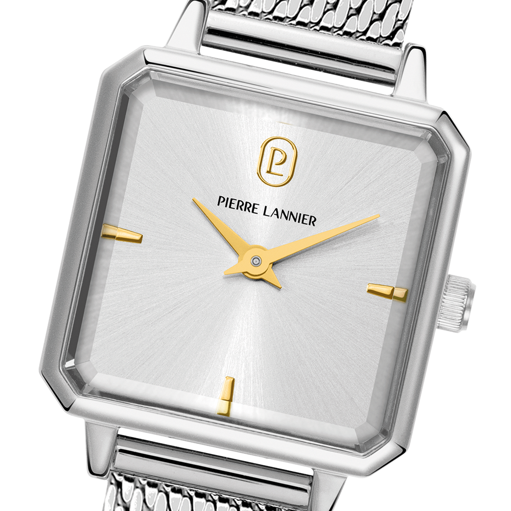 Reloj Léonor Silver con esfera plateada - Mujer | Pierre Lannier