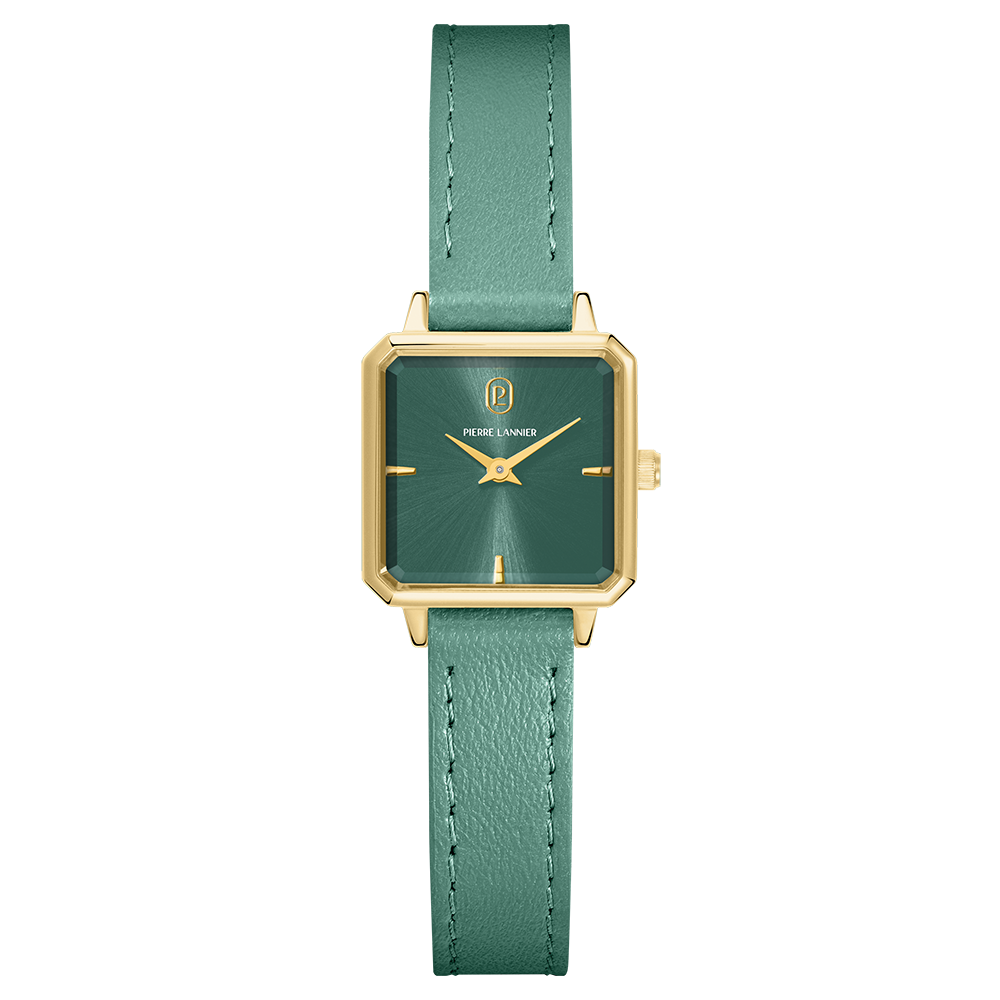 Reloj Léonor Gold Esfera Verde – Mujer | Pierre Lannier