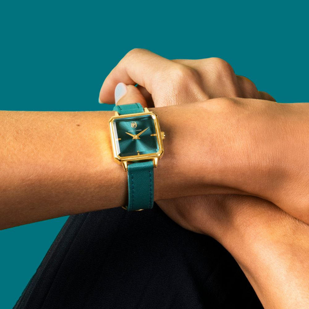 Reloj Léonor Gold Esfera Verde – Mujer | Pierre Lannier