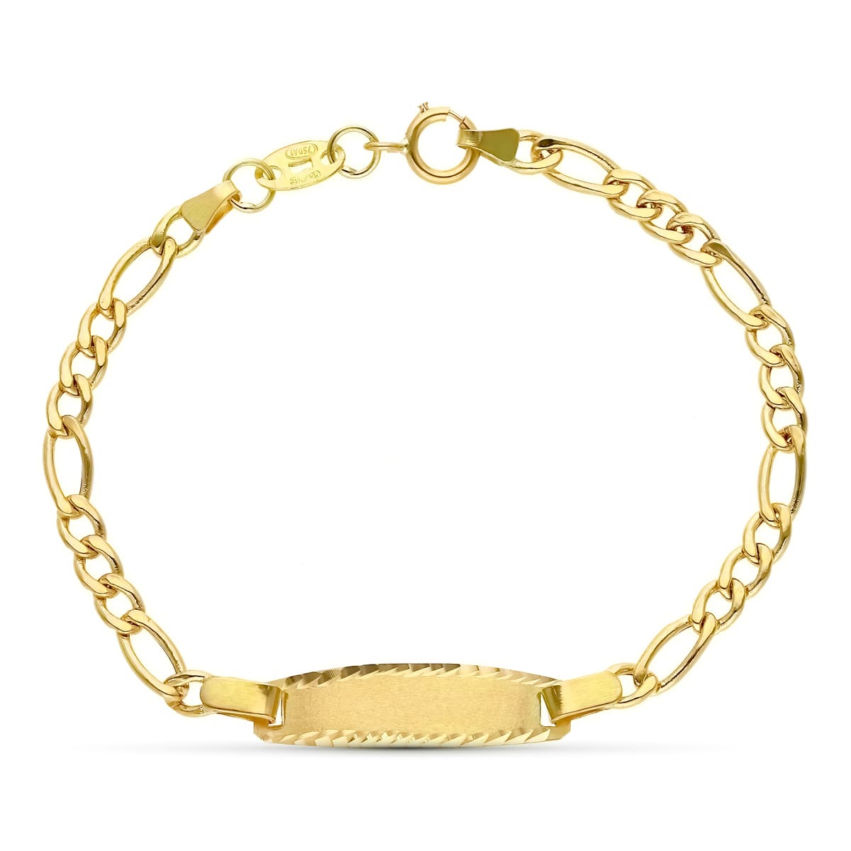 Gourmette Figaro Or Jaune 18K 3X1 135CM