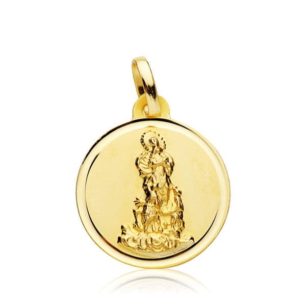 Medaile 18K Virgin Saliente 18 mm