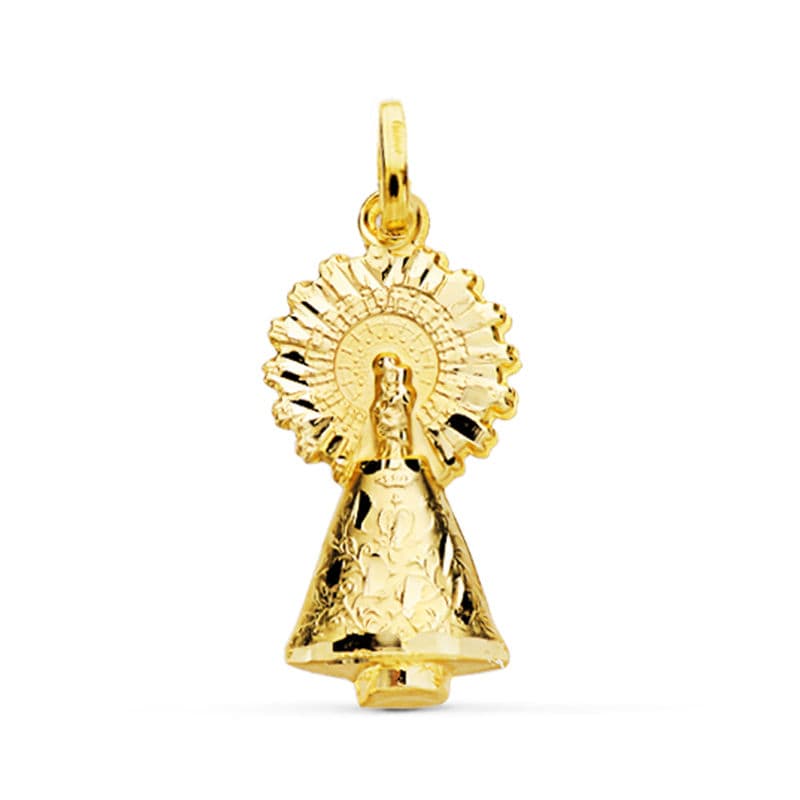 Pendente Virgem do Pilar 18K 26 mm