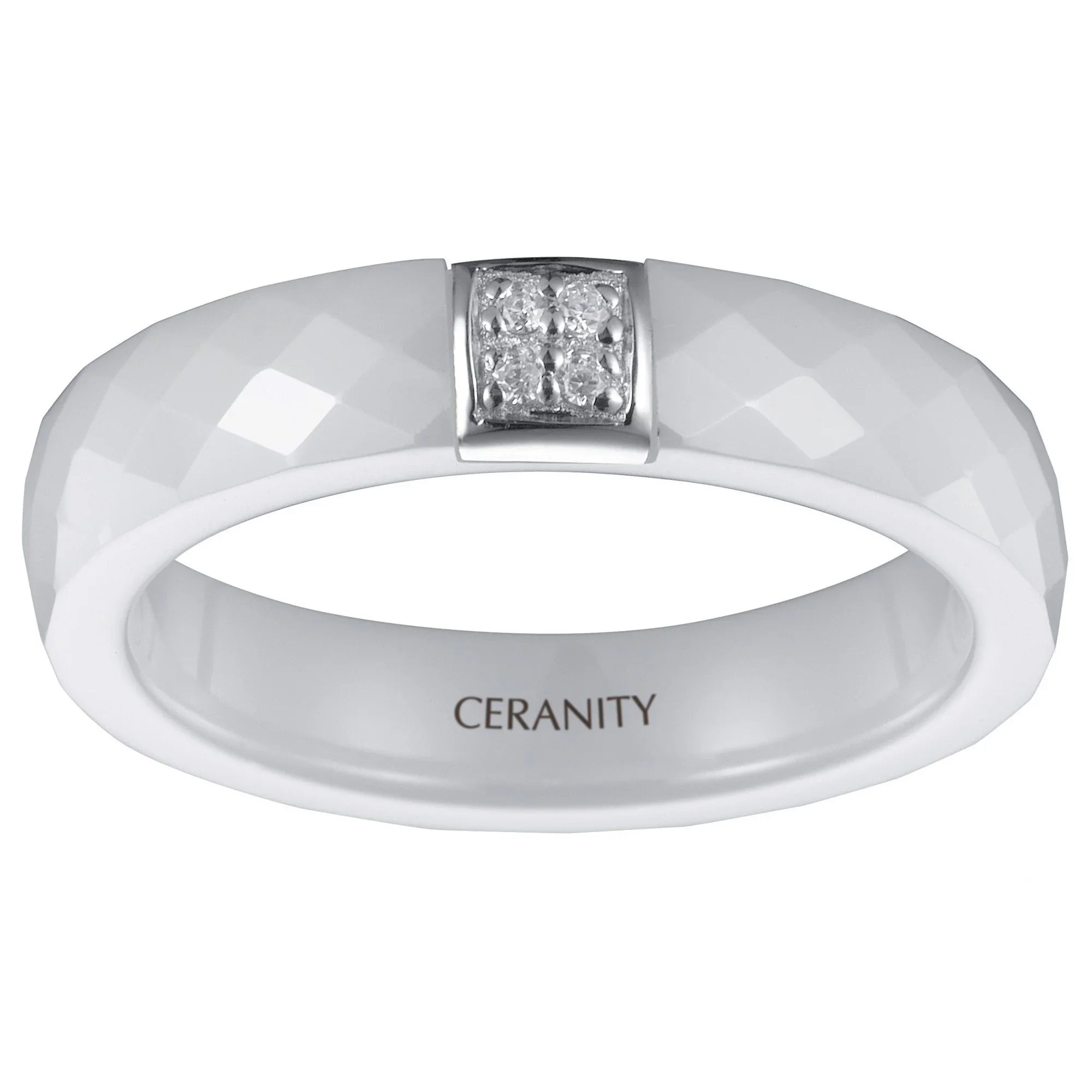 Inel - Ceramica alba - Ceranity